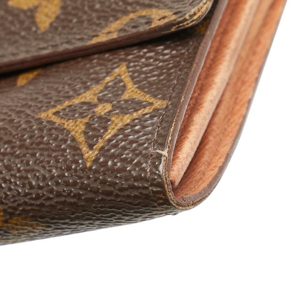Louis Vuitton Monogram Pochette Porte Monet Long Wallet Brown Leather s - Picture 5 of 10